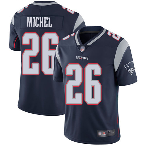 New England Patriots Football #26 Vapor Untouchable Limited Navy Blue Men Sony Michel Home NFL Jersey->women nfl jersey->Women Jersey
